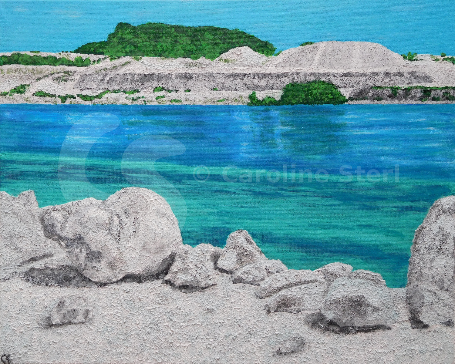 Painting: Limestone Quarry